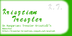 krisztian treszler business card